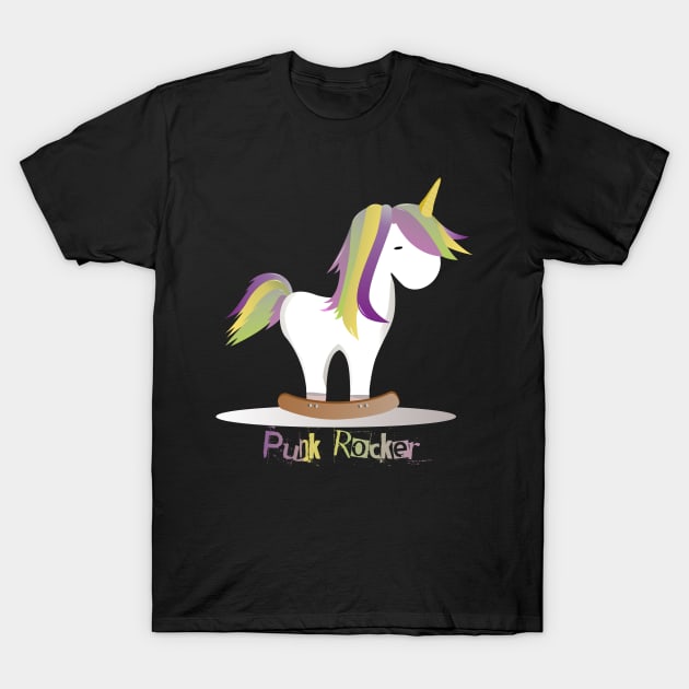 Punk Rocker T-Shirt by colouredwolfe11